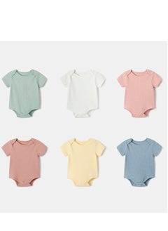 Loquat 6Pcs New Macaron Baby Thin Pajamas Newborn Baby Summer 