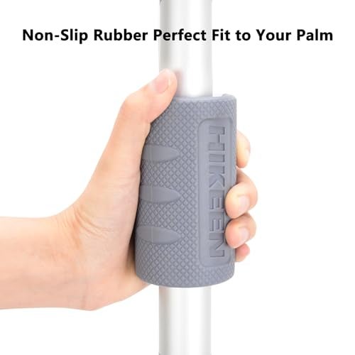 Hikeen Thick Bar Dumbbell Grips,Non Slip Hard Rubber Barbell Grips,Grips for Weight Lifting, Muscle Building-2" Outer Diameter - Image 5