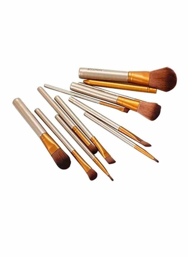 BLOOMING TIME 12 Pieces Make Up Brush Box Set Cosmetic Soft Brushes Kit  - Image 2