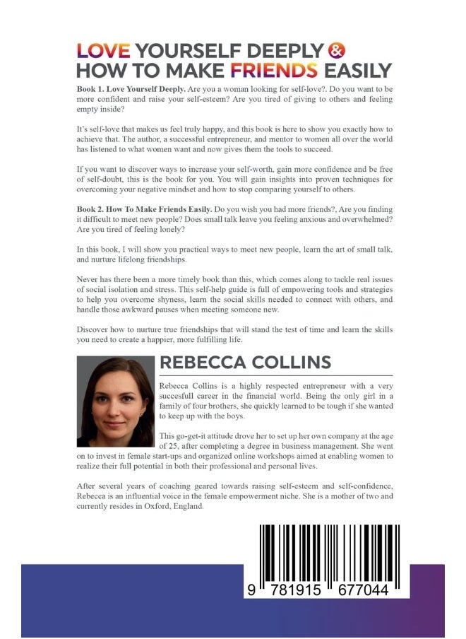 null - Love Yourself Deeply & How To Make Friends Easily - 2 Books In 1: Self-Love for Women, Recognize Your Self-Worth, Glow with Self-Confidence, Get Your Self-Esteem Back And Make More Friends - Image 1