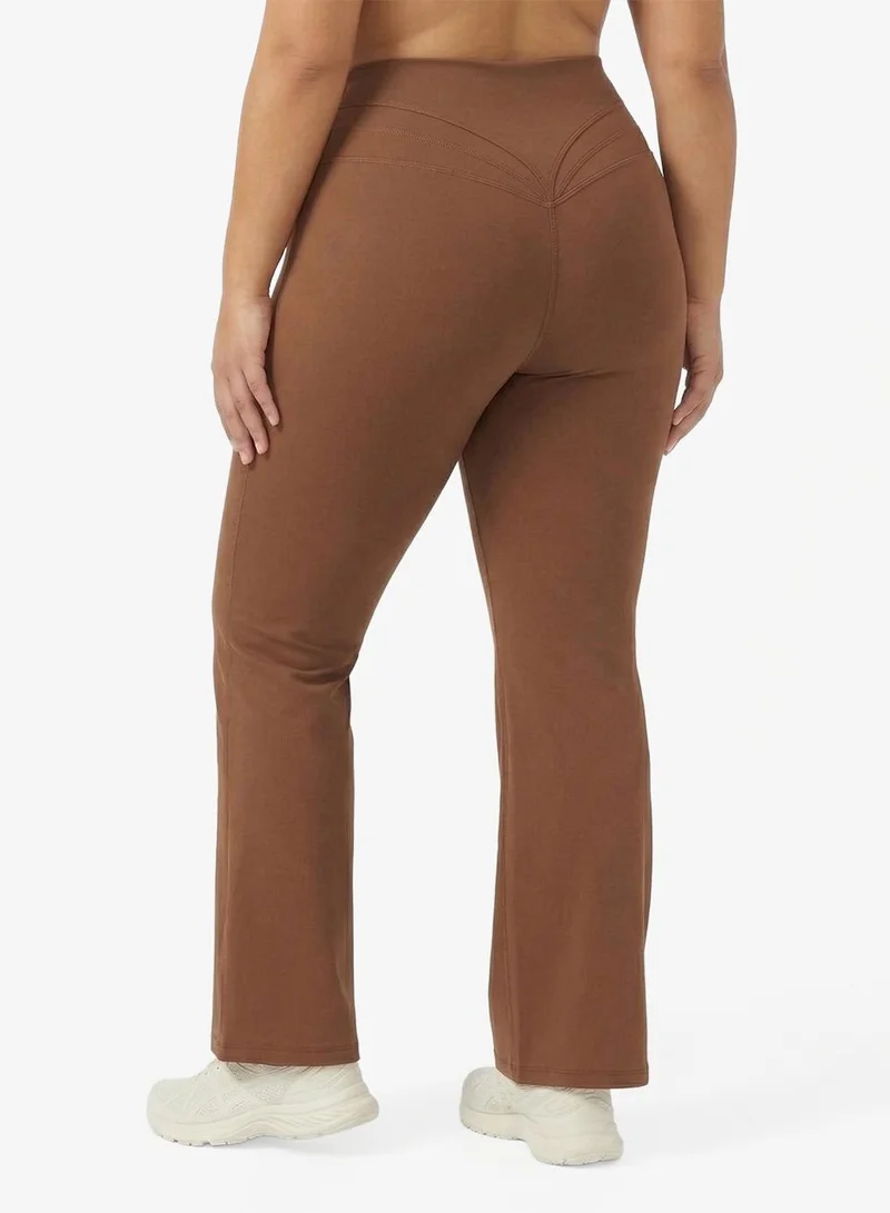 FRWD FRWD Plus High Rise Seamless Sculpting Flared Leggings