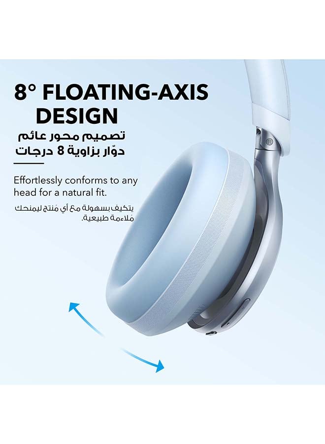 Soundcore By Anker, Space One - Adaptive Active Noise Cancelling Headphones, Enhanced Human Voice Reduction, 40H ANC Playtime, LDAC Hi-Res Wireless Audio, Comfortable Fit, Bluetooth 5.3, App Control 1 Blue - Image 2
