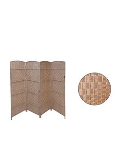 AL KHALDIYA Foldable partition room divider, 4 panels, dark brown 