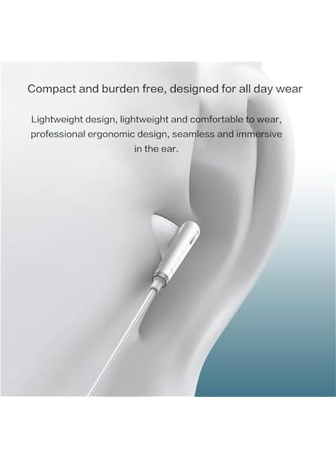 Concretization Type C Headphones / USB C Headphones for Samsung Galaxy S25 S24 S23 Ultra S22 S21 FE S20 A54 A53 Or iphone17/16/15 , USB C Earphones with Mic Volume Control Wired Earbuds 545 Black - Image 5