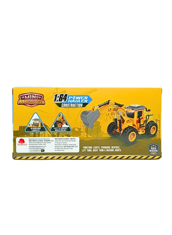 Mini Machines ماكينات ميني ميني R/C 1.64 باور هولر أجزاء متحركة بناء - حفار مثقاب | مقياس 1:64 | 4 قنوات | العمر 3 سنوات فما فوق - Image 3
