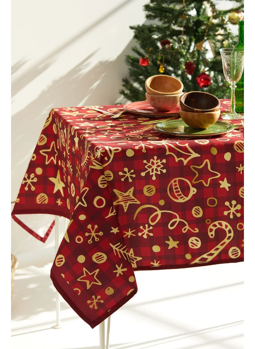 Ays Home Ayshome Red Christmas Tablecloth