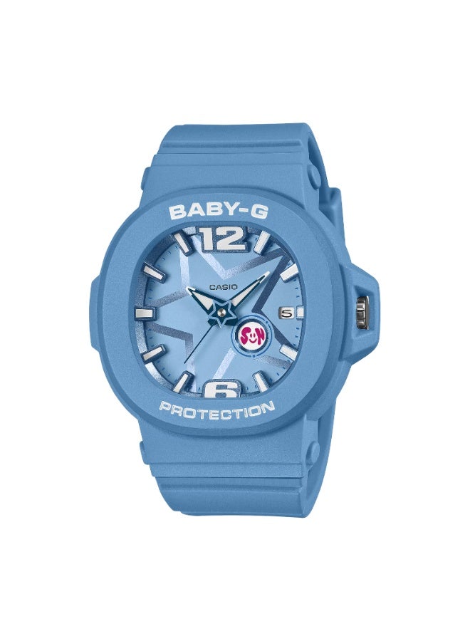 CASIO BABY-G BGA-10D-2A2 Analog Women’s Watch, 100M Water Resistant, Blue Strap, Stylish Casual Design - Image 1
