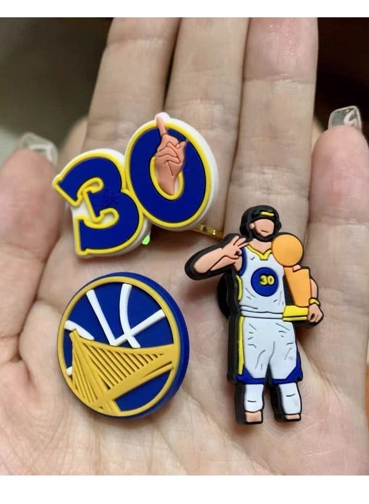 Excefore 50 Pieces Basketball Croc Charms Jibbitz Crocs Accessories for Shoe Buckle Party Favors ​Mini Decoration Charm for Women Girls Men  - Image 5