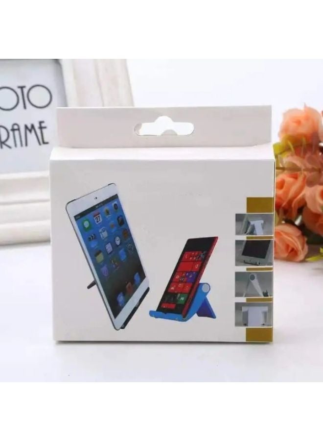 حامل سطح مكتب متعدد الوظائف للهاتف المحمول وحامل لوحي عالمي قابل للطي حامل هاتف بلاستيكي كسول - Image 2