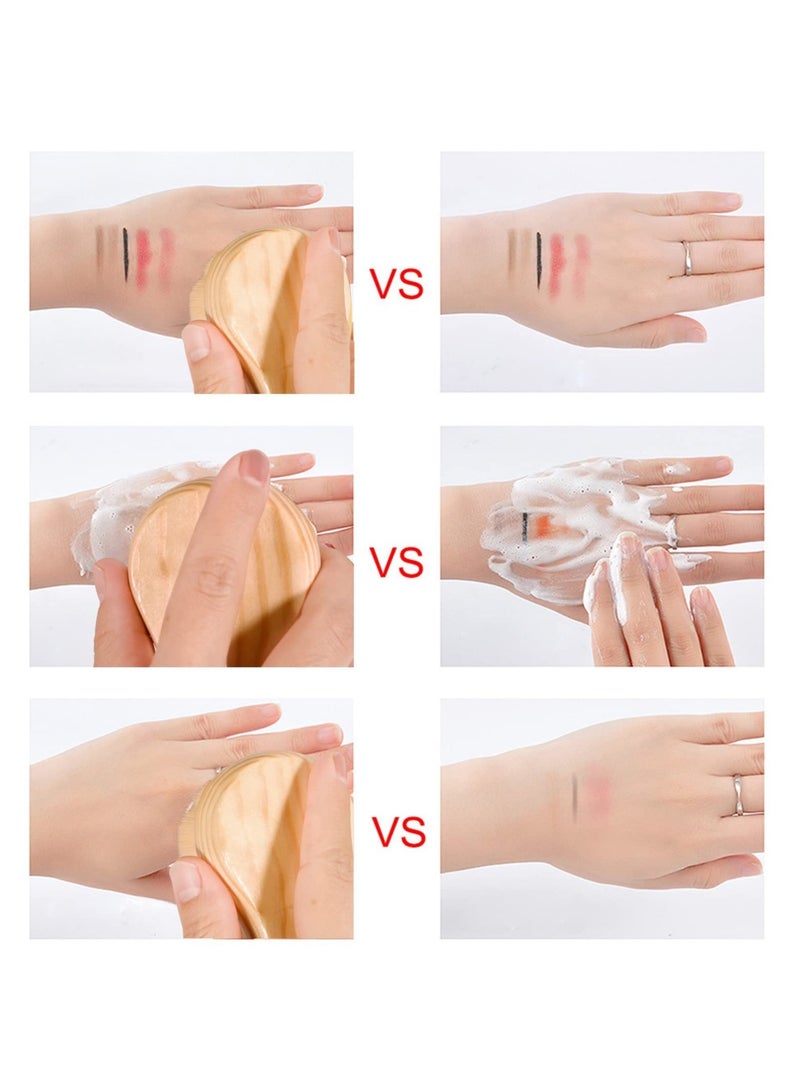 SYOSI Facial Cleansing Brush for Face Exfoliation, Excefore 2 Pack Ultra Fine Soft Bristle Face Brush for Deep Pore Cleansing, Wooden Handle Skin Cleaning Scrubbers for Men and Women - Image 4