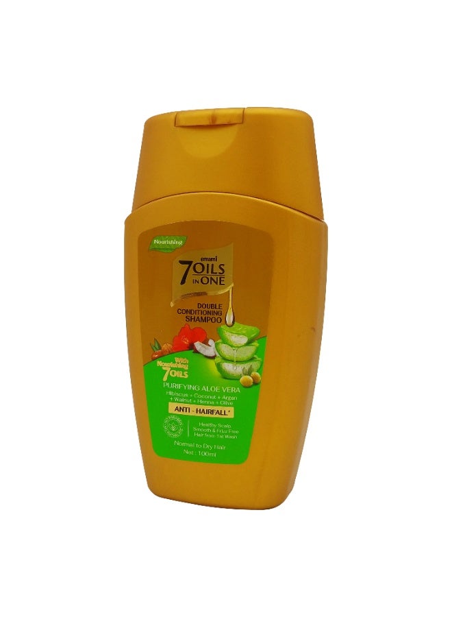 إمامي شامبو 7 زيوت في شامبو مزدوج لتنقية الألوة فيرا 100 مل - Image 1