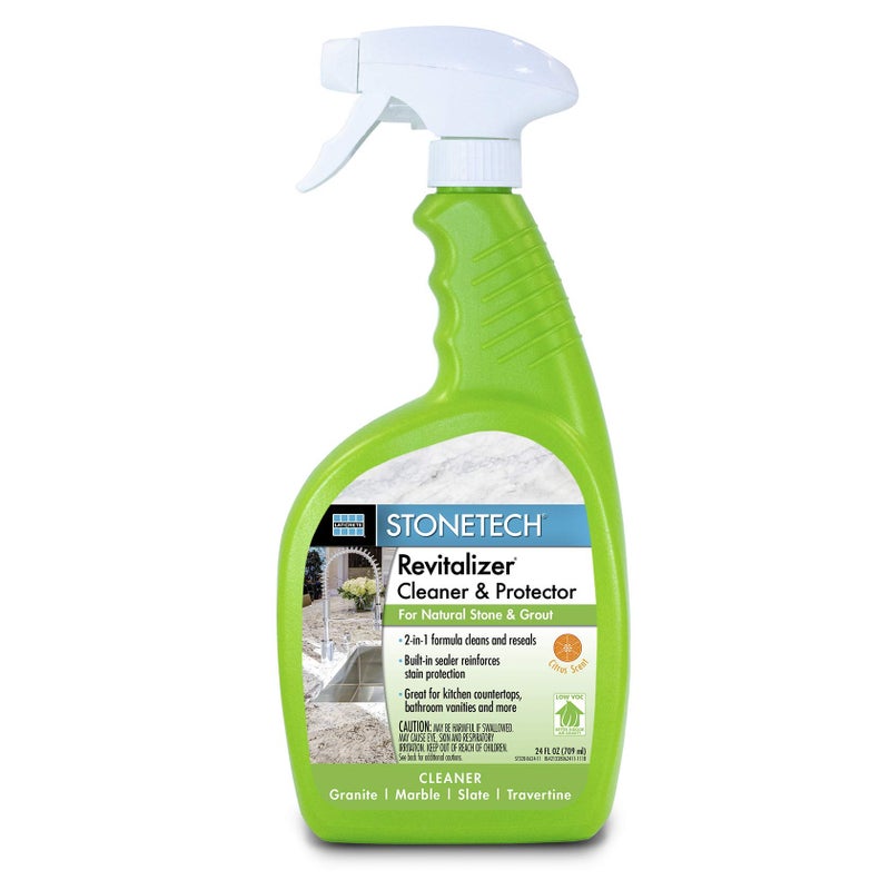 StoneTech Revitalizer Cleaner and Protector for Natural Stone Countertops and Surfaces, 24-Ounce Spray, Citrus Scent - Image 1