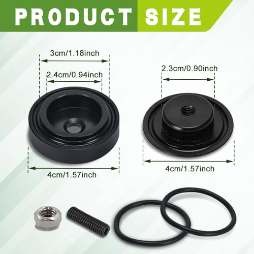 Zufoty Car Wiper Plug, Rear Wiper Plug Cap Kit, Wiper Plug Cover, Car Rear Windshield Wiper Grommet Cap, Wiper Delete Kit Block Off Plug Cap for Honda Waterproof Car Accessories (Black) - Image 2