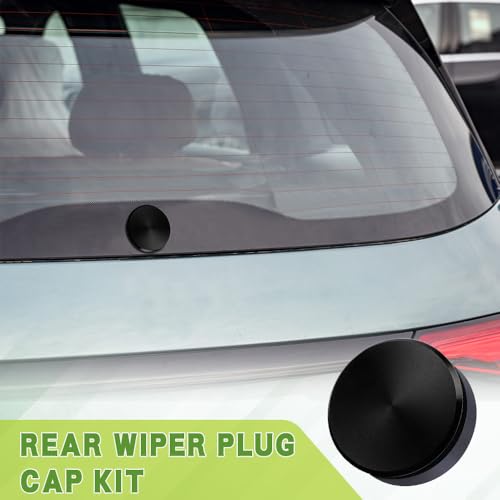 Zufoty Car Wiper Plug, Rear Wiper Plug Cap Kit, Wiper Plug Cover, Car Rear Windshield Wiper Grommet Cap, Wiper Delete Kit Block Off Plug Cap for Honda Waterproof Car Accessories (Black) - Image 3