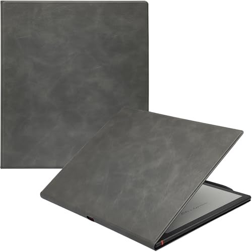 GOVTVA حافظة GOVTVA المغناطيسية لجهاز Onyx Boox Note Air 5 C/Note Air 4 C/Note Air 3 C (تم إصدارها في 2025/2024/2023) غلاف جلد رقيق وخفيف الوزن مع خاصية النوم/الاستيقاظ التلقائي وإغلاق مغناطيسي (رمادي) - Image 1