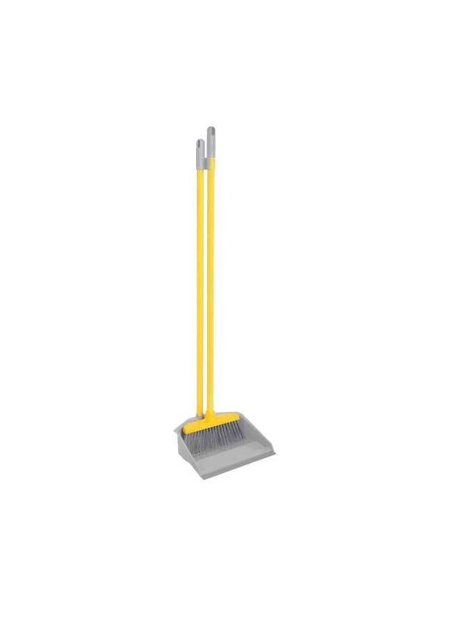 APEX - Apex Upright Dustpan And Broom Sweep Set With Parted Handles - Image 1