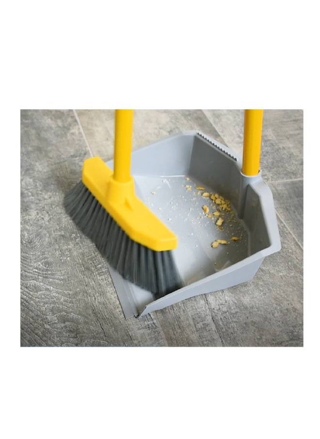 APEX - Apex Upright Dustpan And Broom Sweep Set With Parted Handles - Image 1