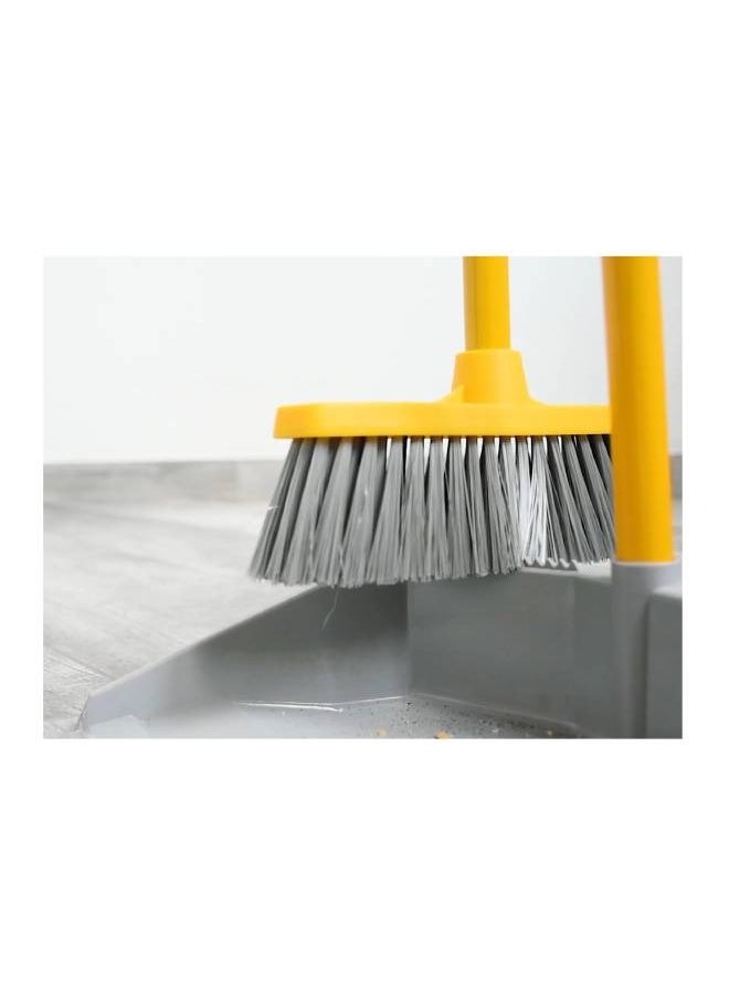 APEX - Apex Upright Dustpan And Broom Sweep Set With Parted Handles - Image 1