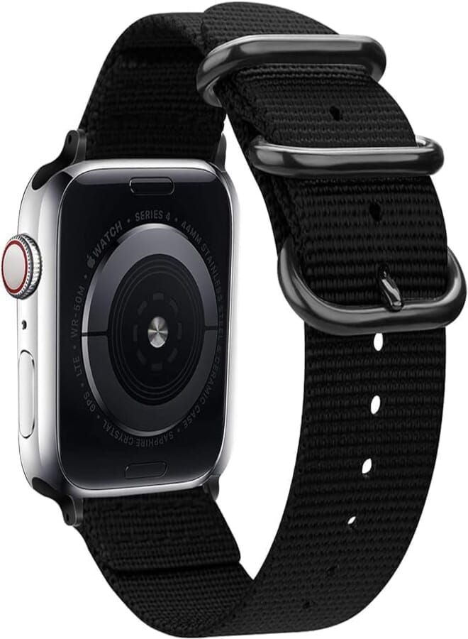 Next Store Nylon Band Compatible with iWatch Band 42mm 44mm 45mm, Lightweight Breathable Sport Strap with Metal Buckle Compatible with Series 1/2/3/4/5/6/7/8/9, Men Women