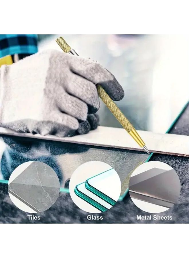 3 قطع قلم تنجستن فولاذي سبائكي للعلامات على السيراميك والزجاج والمعدن والرخام - Image 2