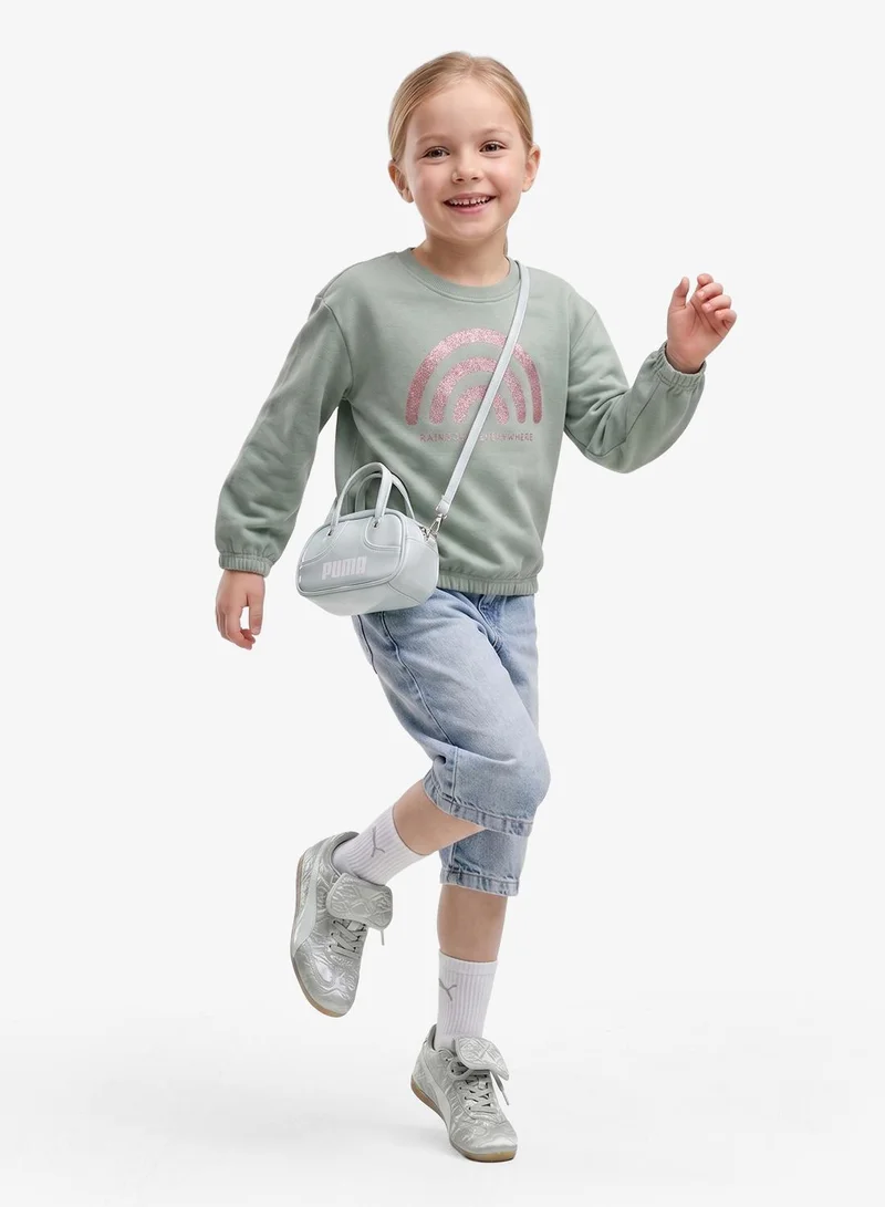 Name It Green Milieu Glitter Rainbow Kids Long Sleeve Regular Fit Sweatshirt for Women | Best Price UAE