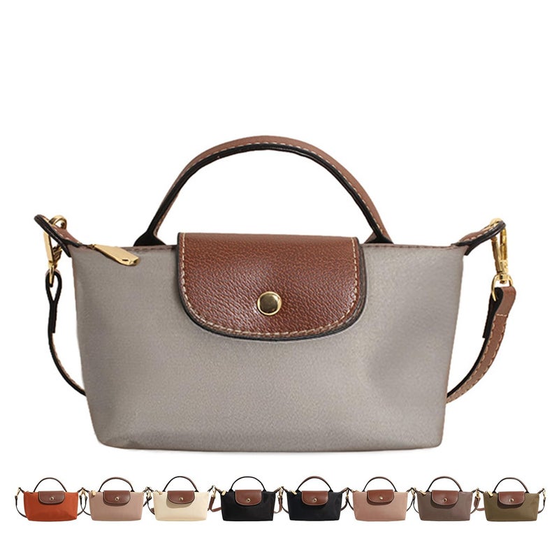 SANIKAWA Fashion Mini Crossbody Bag, Handbags Purses with Adjustable Strap for Women, Ladies Shoulder Totes Bag (Grey) - Image 1