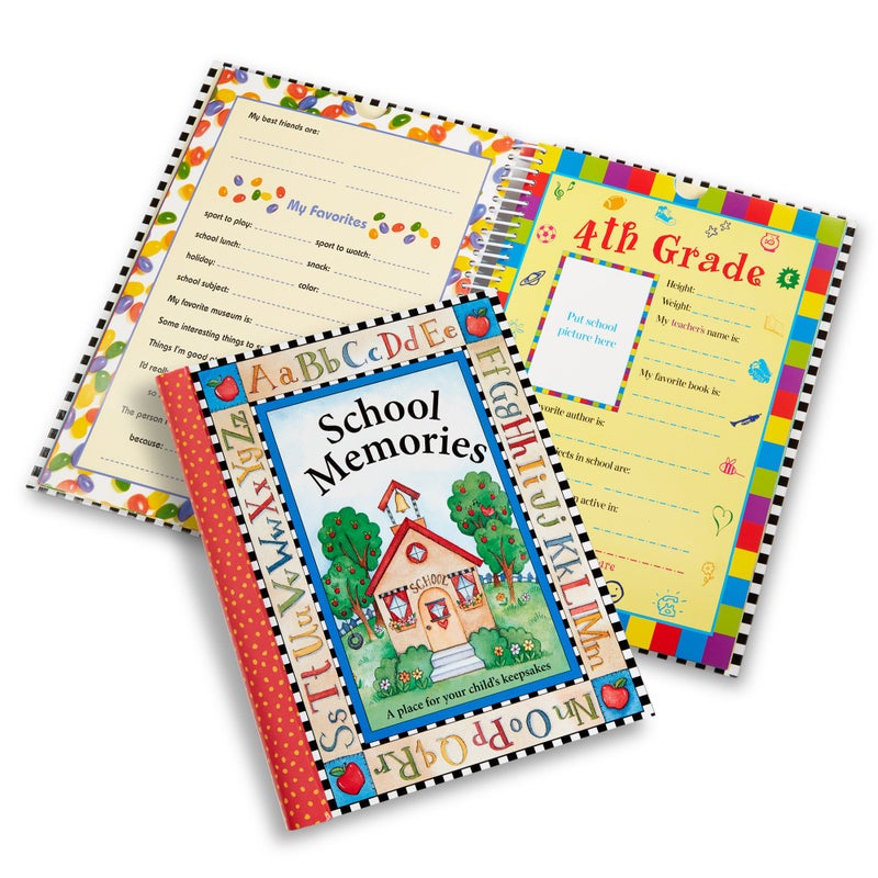 New Seasons Deluxe School Memories Keepsake Photo Album Scrapbook from Preschool Through 12th Grade - Image 2