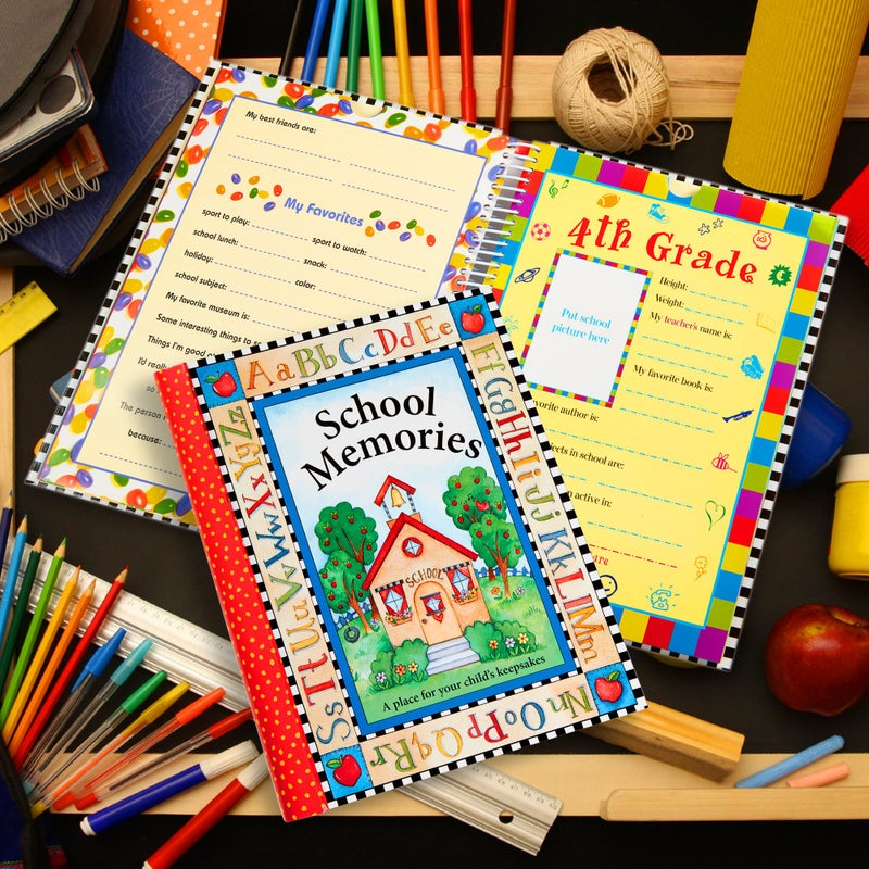 New Seasons Deluxe School Memories Keepsake Photo Album Scrapbook from Preschool Through 12th Grade - Image 3