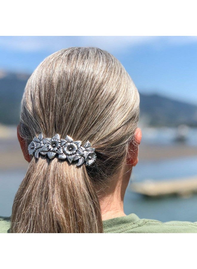 Oberon Design Daffodil Hair Clip, Hand Crafted Metal Barrette Made in the USA with a Large 80mm Clip by Oberon Design - Image 5