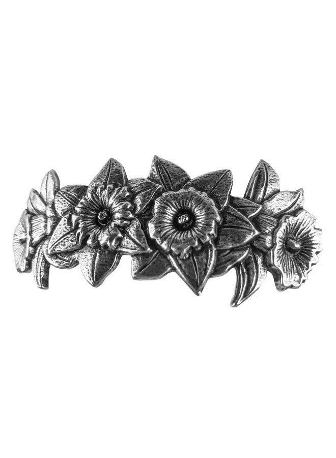 Oberon Design Daffodil Hair Clip, Hand Crafted Metal Barrette Made in the USA with a Large 80mm Clip by Oberon Design - Image 1