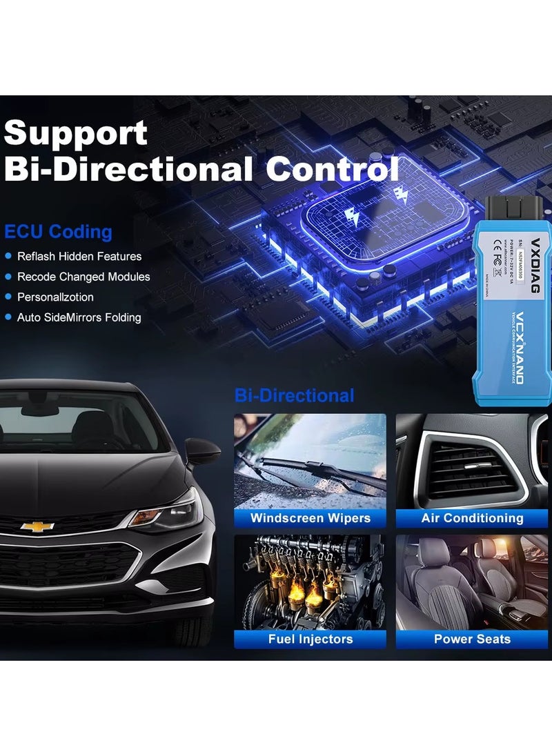 X-PRO5 - Vxdiag Vcx Nano Nx400 for Toyota Lexus j2534 programming Techstream Car auto diagnostic tool ecu code reader Obd2 code scanner - Image 1