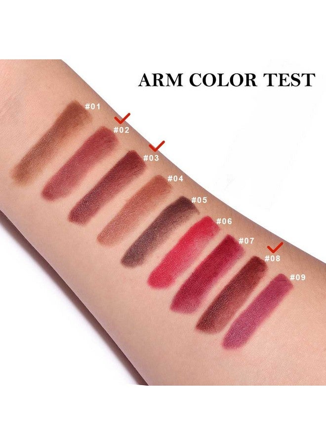 CAKAILA 3Pcs Nude Lipstick Lip Liner Matte Sets,Light To Dark High Pigmented Velvet Lipstick Lipliner For Daily Makeup,For Women Long Lasting Waterproof 24 Hours Lip Stick Lip Stain Makeup Gift Sets  - Image 2