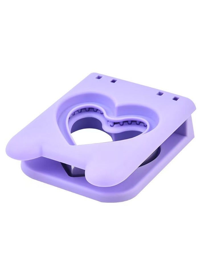 Heart Shaped Sandwich Cutter Uncrustable Sandwich Cutter Maker, Sandwich Cutter and Sealer for kids lunch boys girls, Pb and J Sandwich Cutter Purple - Image 2