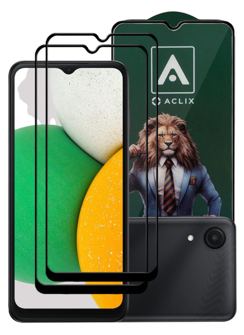 أكاليكس قطعتان، واقي شاشة عالي الجودة لهاتف سامسونج جالاكسي A03 كور - Image 1