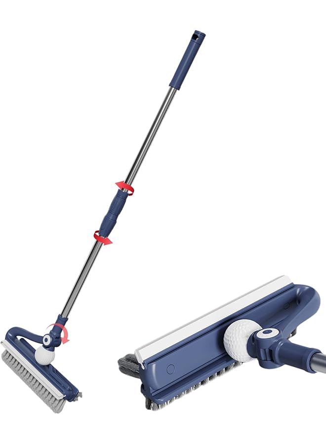 promass Floor Brush 4 in 1, 180° Rotatable 31.5-43" Telescopic Detachable Floor Scrubber with Long Handle Handheld Multifunctional Floor Scrub Brush for Home, Floor Scrubber, Patio, Kitchen - Image 1