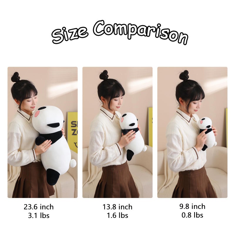 SQEQE Weighted Panda Plush  Weighted Panda Stuffed Animal for Anxiety  Cute Panda Plushies Soft Panda Bear Pillow Toy Gift for Kids Adults 9.8 Inch  0.8 lbs - Image 5