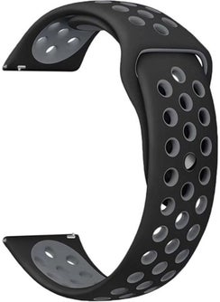 Markacase Samsung Galaxy Watch 4 Classic 46 mm R890 Perforated Sport Strap Black Gray 