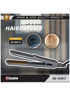 KRAWN Professional hair straightener 45w kr-41011 black  - Image 1