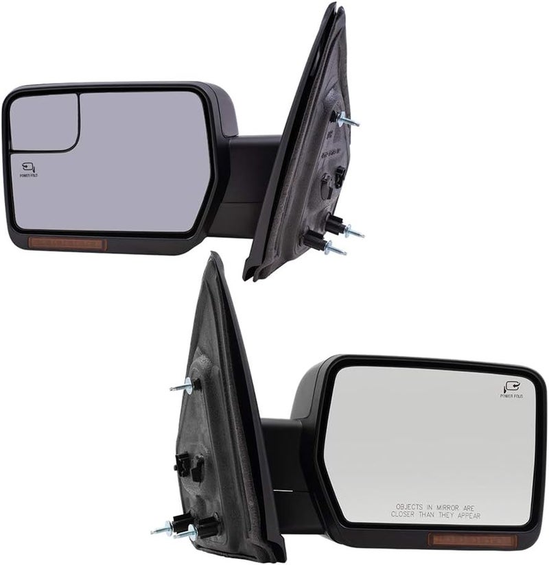 Brock Power Folding Side View Mirrors with Spotter Glass for 09-14 Ford F-150 - Image 2