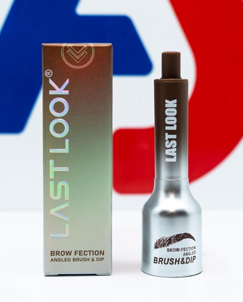 Last Look Brow Fection Angled Brush & Dip, Professional Eyebrow Applicator, D Coffee