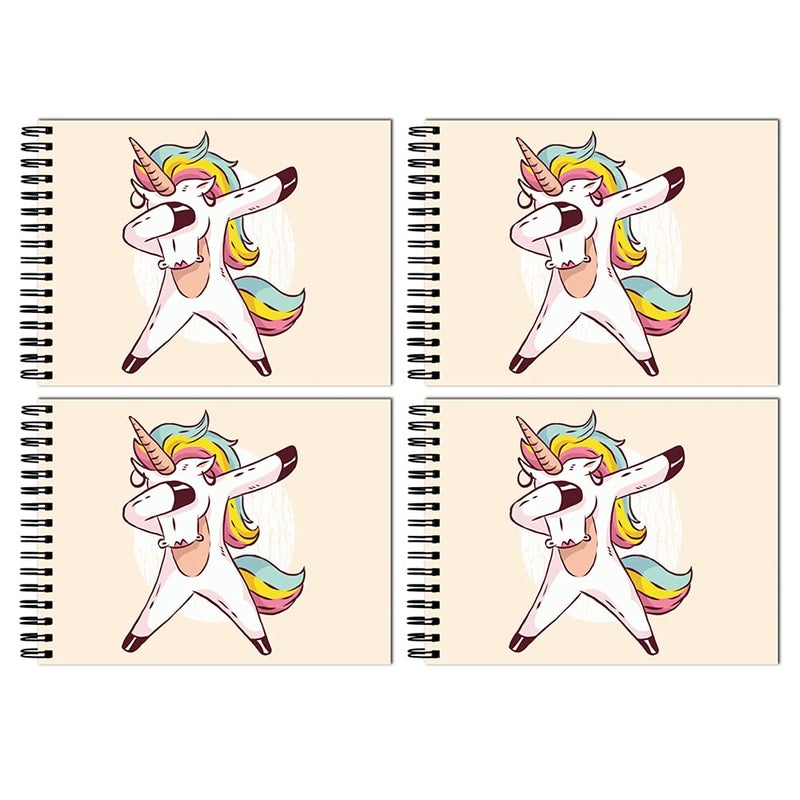 Tinywalk T Sketch Book Drawing Pad Landscape Sketch Book Thick Pages Thick Sheets (A4 Size,100 Sheets/200 Pages, Pack of 4) - Image 1