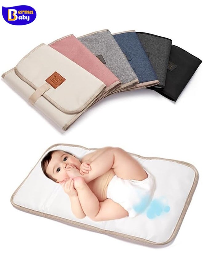Berma Baby Portable Diaper Changing Pad - Waterproof Foldable Baby Changing Pad - Travel Diaper Changing Pad - Lightweight Changing Pad for Babies - Baby Changing Pad - Machine Washable (Pink)  - Image 5