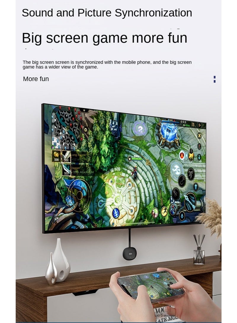 غاز محول شاشة لاسلكي Miracast مزود بمحول شاشة لاسلكي DLNA Airplay أسود - Image 3