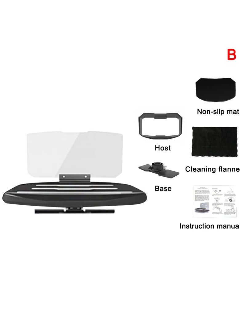 AROAQ 2 in 1 Universal Car Speed ​​Projector Phone Navigation Image Reflector with Wireless Charging Function - Image 1