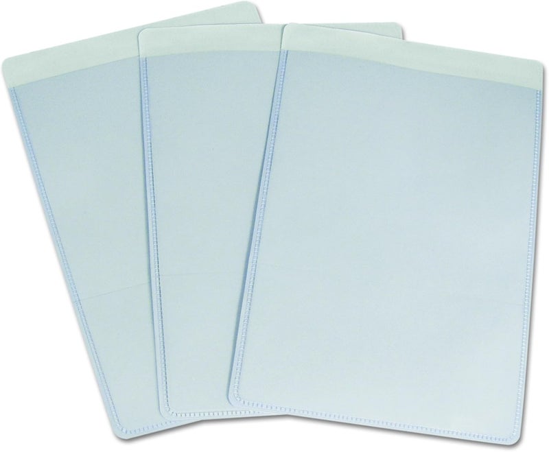 C-Line Self-Adhesive Shop Ticket Holders, 5 x 8 Inches, Clear, 50 per Box (70058) - Image 2