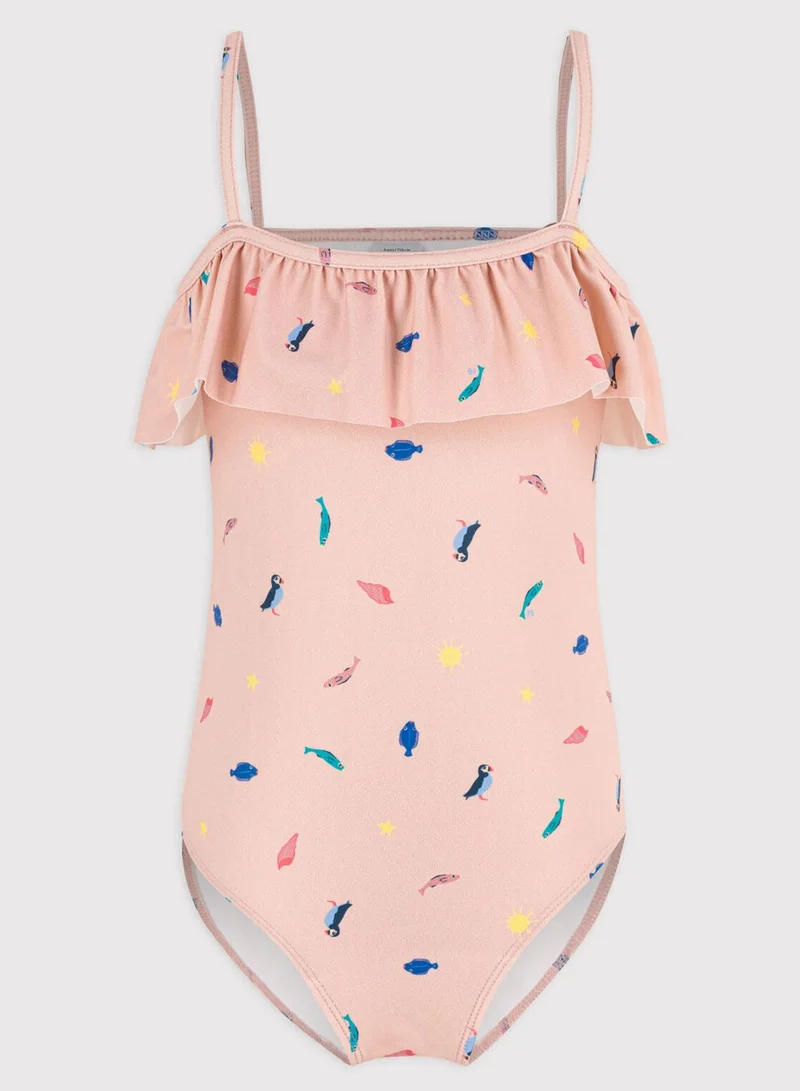 Petit Bateau Youth Printed Swimsuit