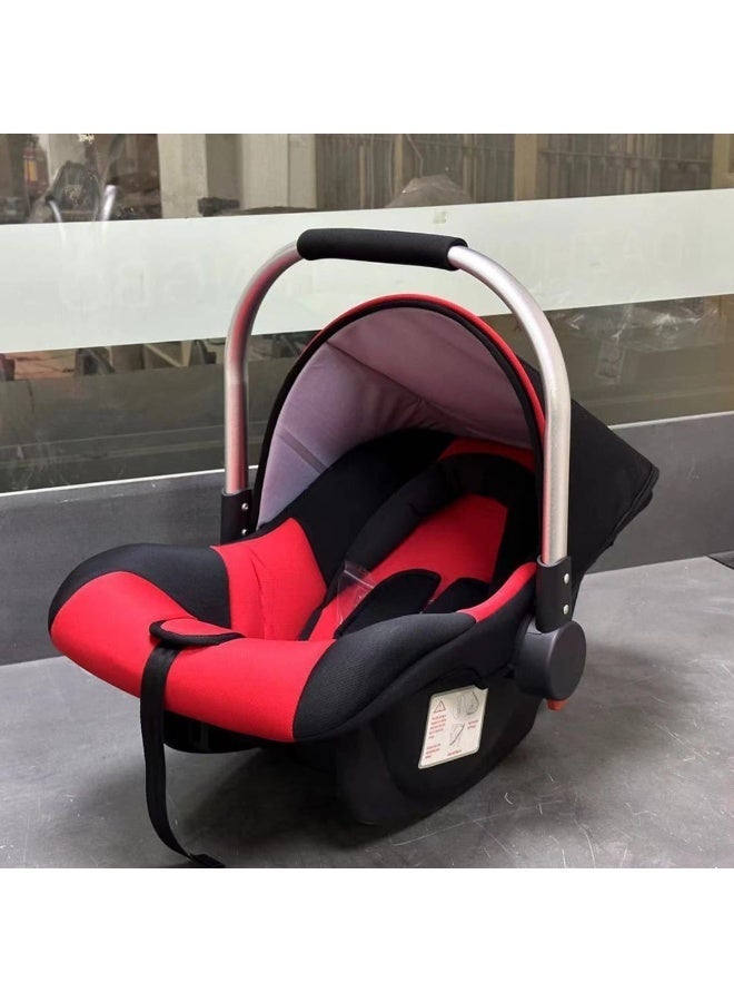 Baby Infant Car Seat Carrier with Handle – Safety Car Seat for Newborns – Red & Black - Image 2