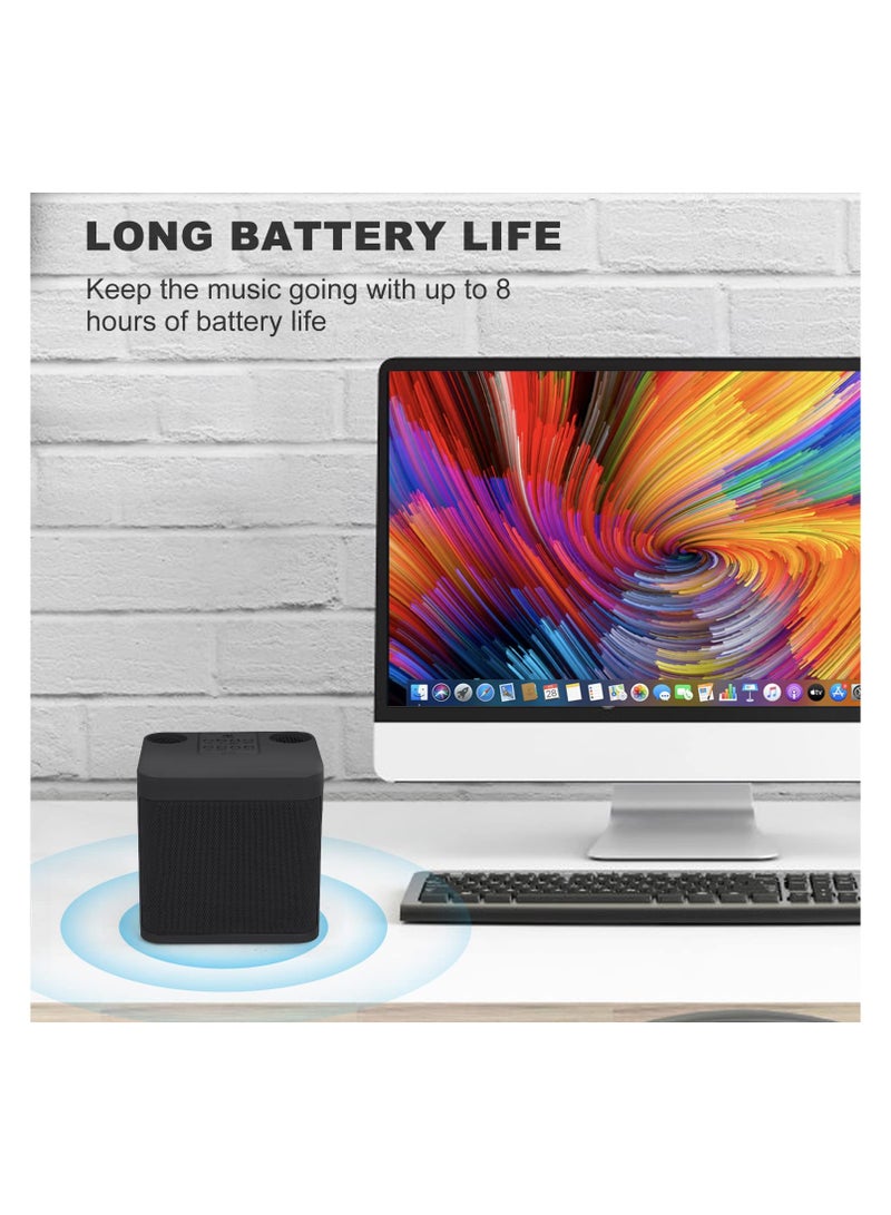 Portable Karaoke Machine Bluetooth Pa Speaker for Kids & Adults System With 2 Uhf Wireless Microphones Supports Tf/Usb Aux Input (Black) - Image 3