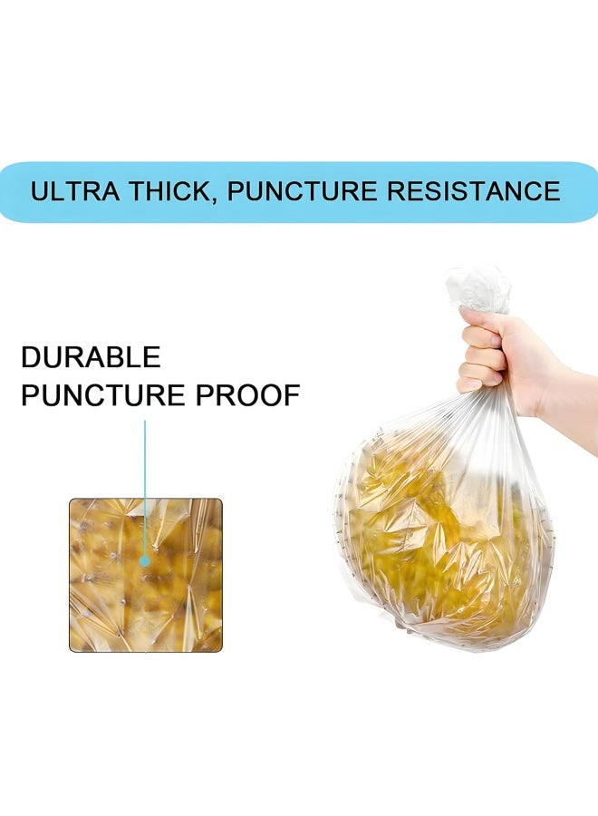 SOSOHOME 2 Gallon Small Plastic Trash Bags, 7.5 Liters Clear Wastebasket Liners Garbage Bags For Home, Office, Bathroom, 100 Counts - Image 5
