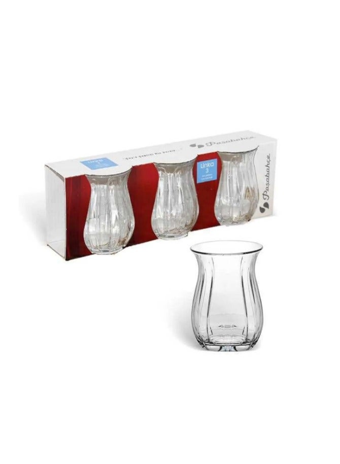 Pasabahce 3 Pieces Linka Tea Cup Set 145 Ml - Image 5